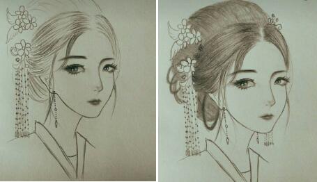 二月二，電力作家坐家“戰(zhàn)疫”新作——觀美姬素描遙寄故鄉(xiāng)九妹