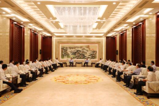 國家電網(wǎng)公司毛偉明、辛保安與山東省委書記劉家義、代省長李干杰會(huì)談