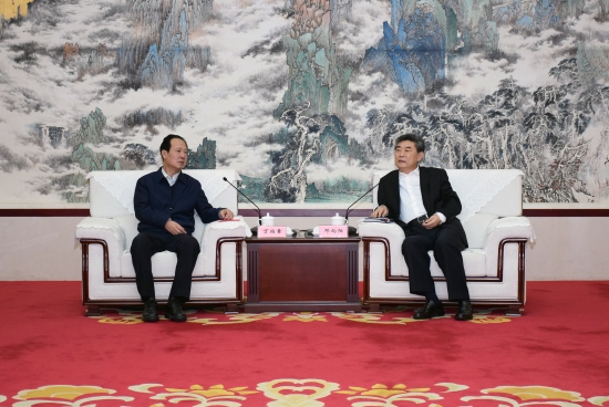 丁焰章拜會安徽省委常委、常務副省長鄧向陽