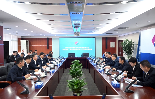 中國電建黨委常委、副總經理王小軍與東方電氣副總經理李忠軍舉行會談
