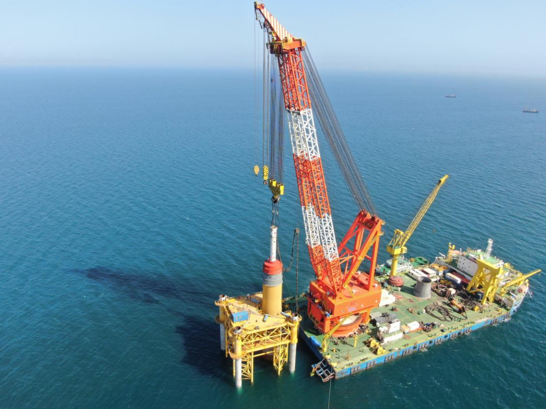 海南省首根海上風(fēng)電樁基下海，這個(gè)示范項(xiàng)目正式開(kāi)工！